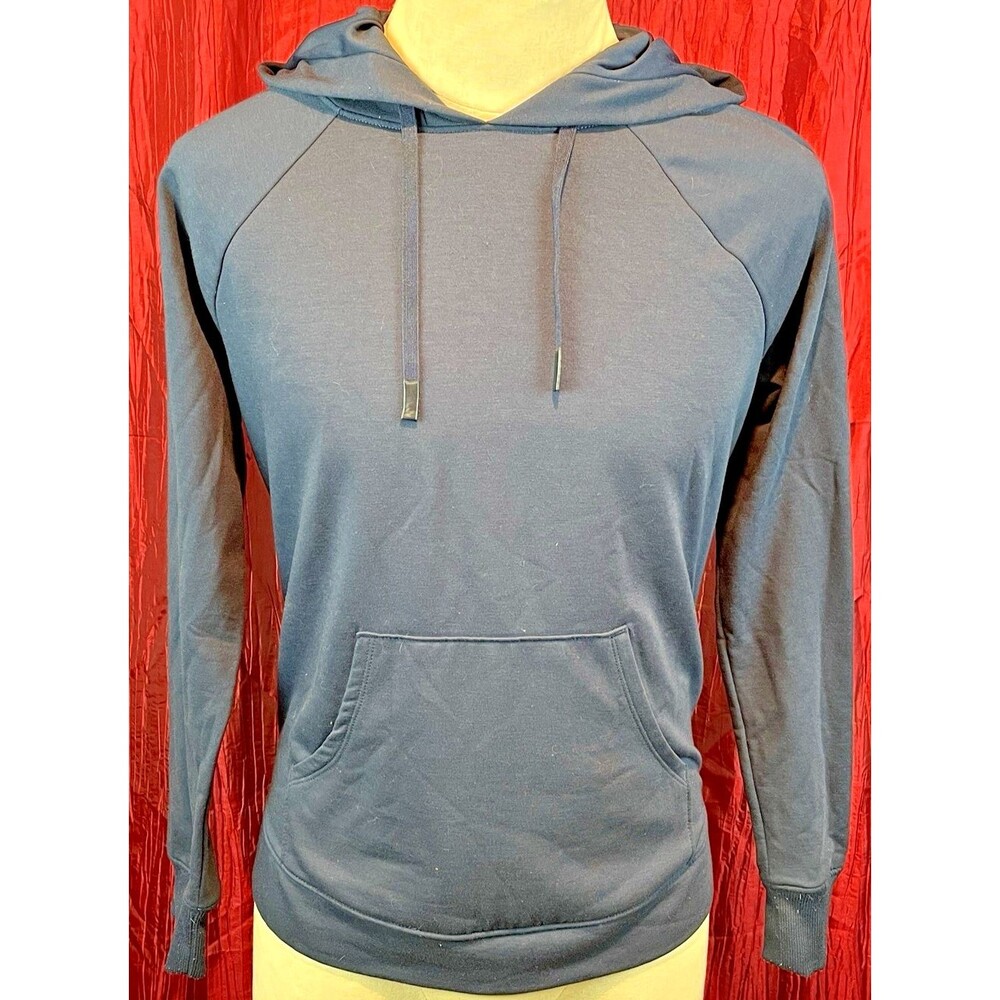 Youth NWOT Athletic Works Navy Fleece Hoodie Pullover Sweatshirt sz 12/14 (Lg)